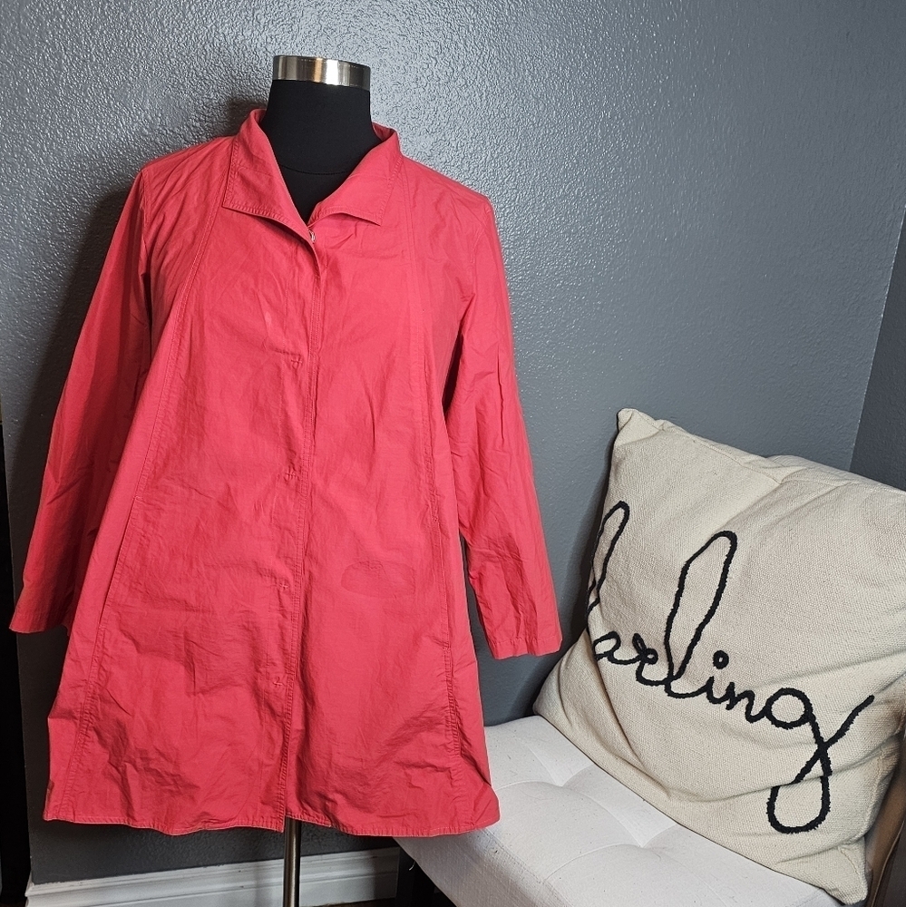 Eileen Fisher Red Jacket Size 1x